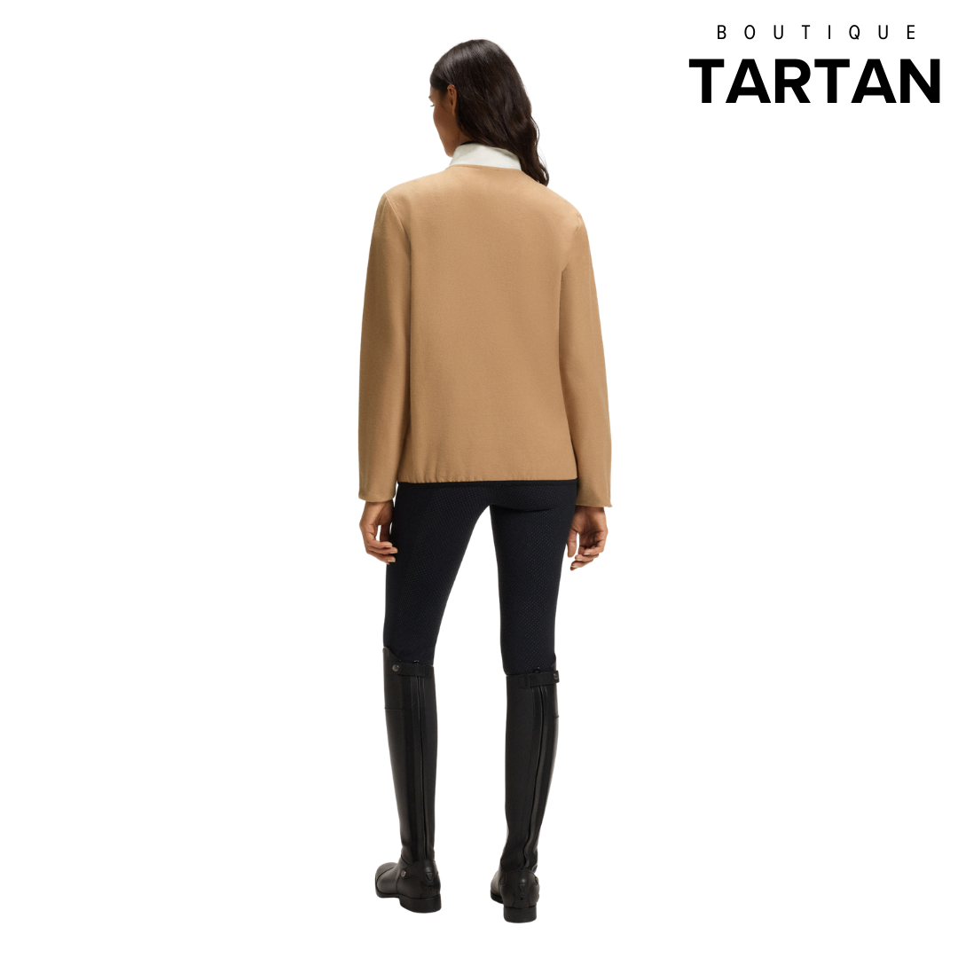 Fedora Half Zip Felpa Camel