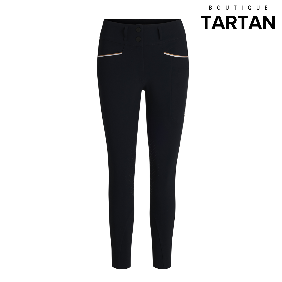 Hannah High Waist Knee Grip Breeches Sky Captain
