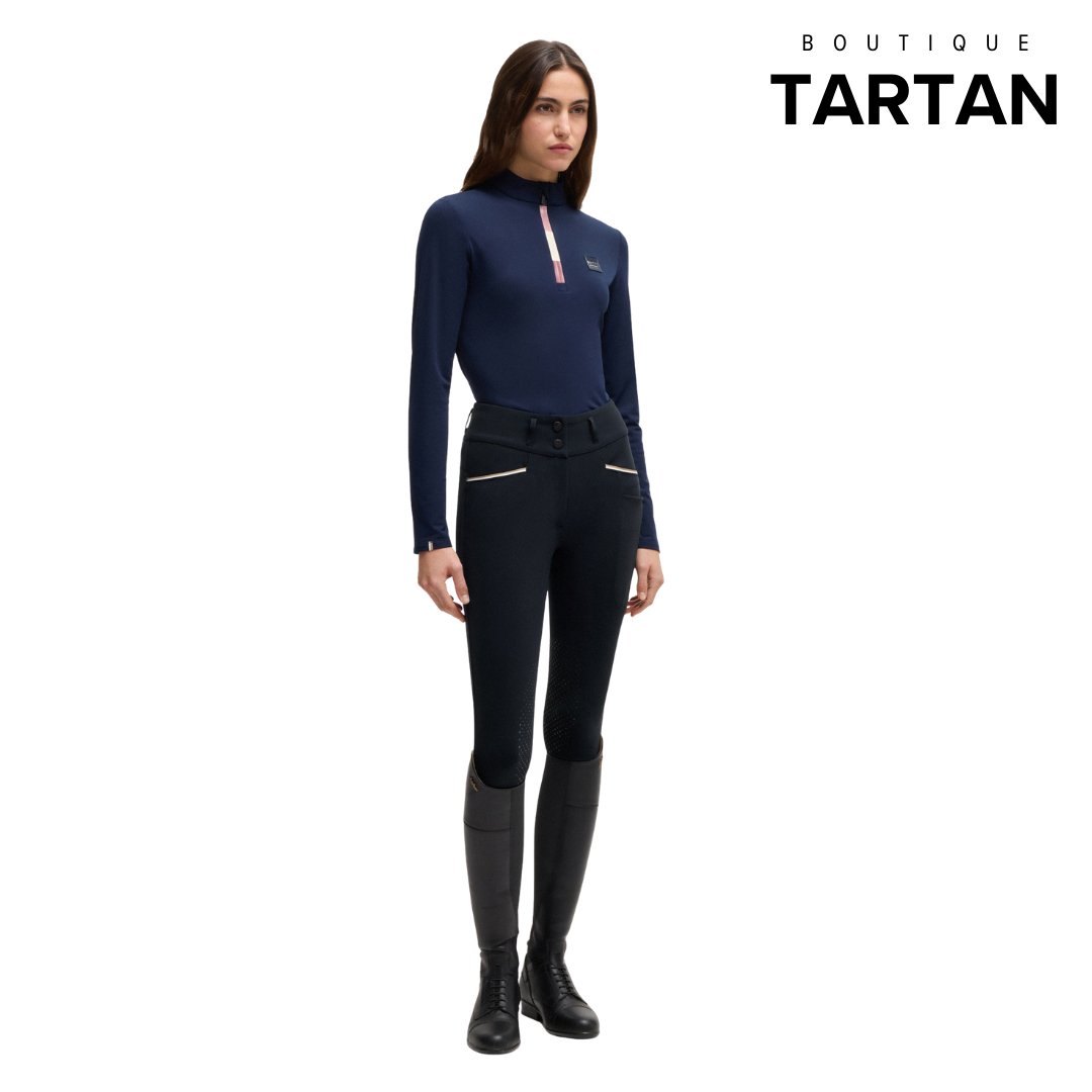 Hannah High Waist Knee Grip Breeches Sky Captain