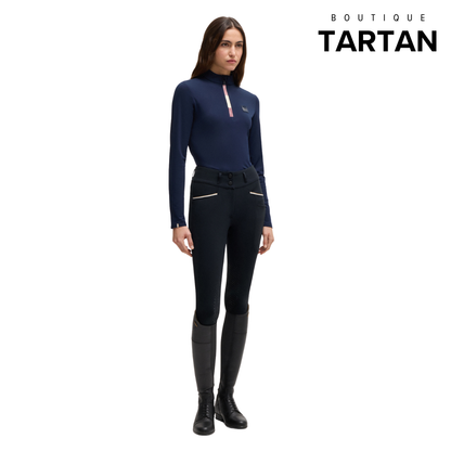 Hannah High Waist Knee Grip Breeches Sky Captain