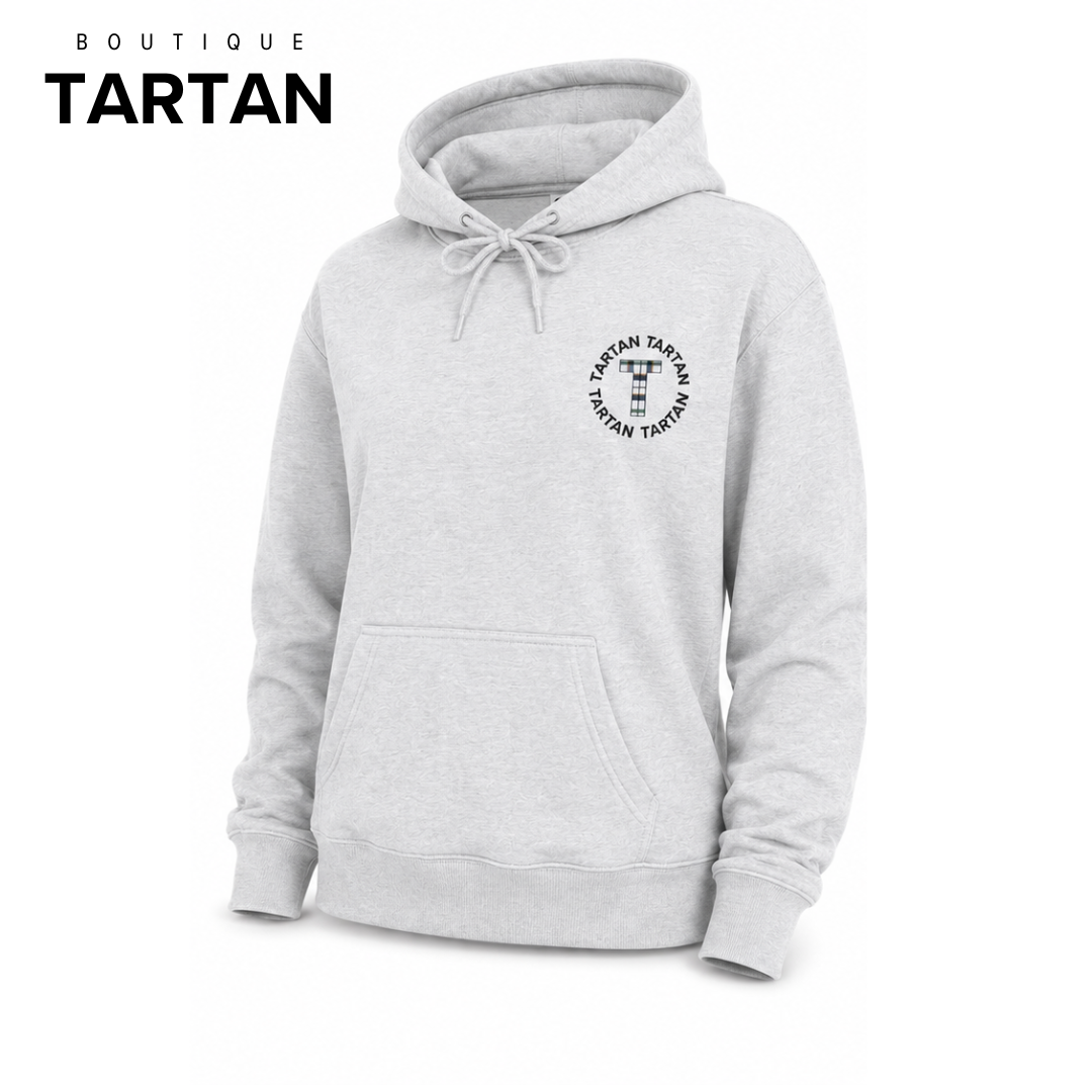 Tartan Essential Hoodie | Oatmeal