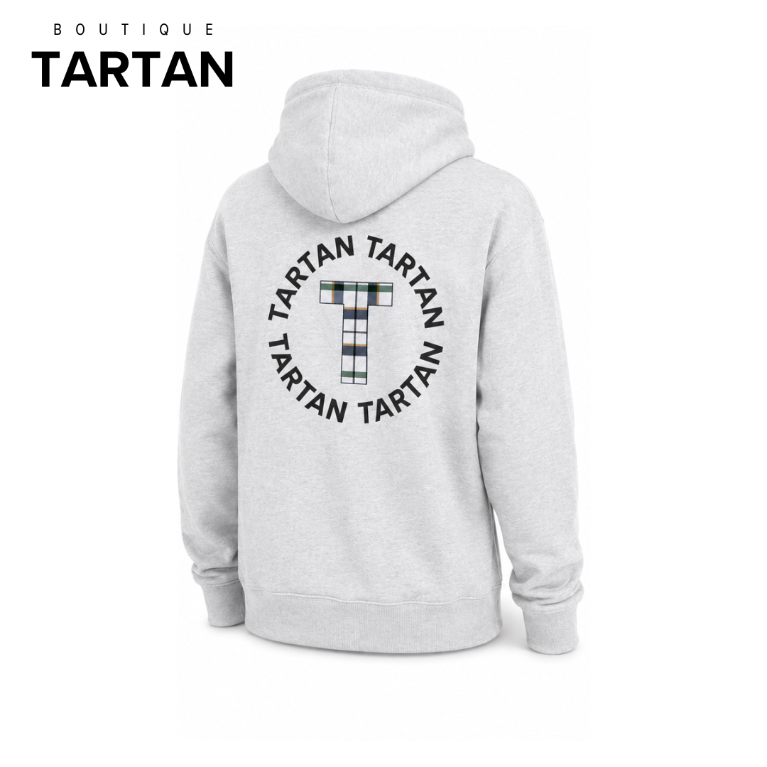 Tartan Essential Hoodie | Oatmeal