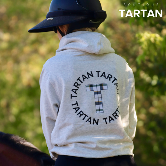 Tartan Essential Hoodie | Oatmeal