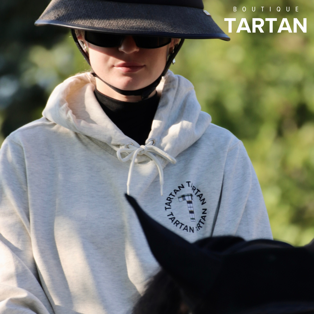 Tartan Essential Hoodie | Oatmeal