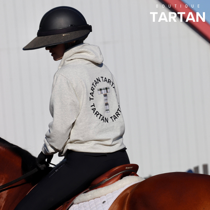 Tartan Essential Hoodie | Oatmeal
