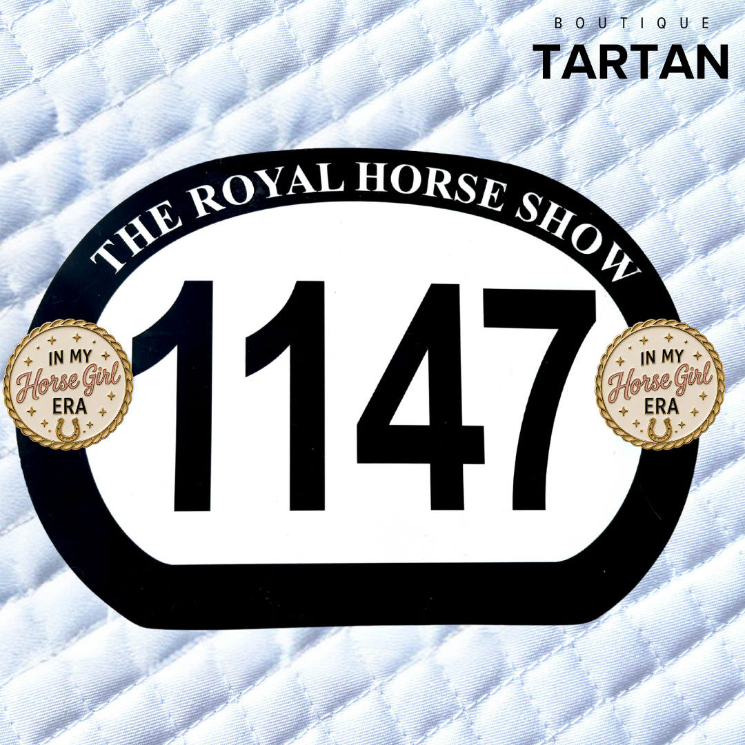 Enamel Number Pins for Horse Shows | TARTAN PINS - IN MY HORSE GIRL ERA