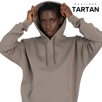 Icon Oversized Hoodie Taupe