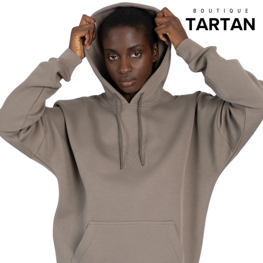 Icon Oversized Hoodie Taupe