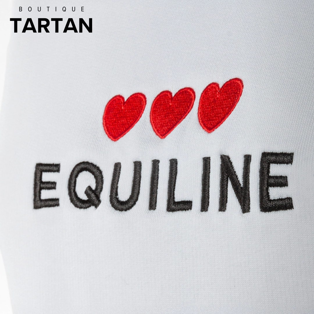 LOVE - Sweatshirt blanc avec cœurs pour femmes