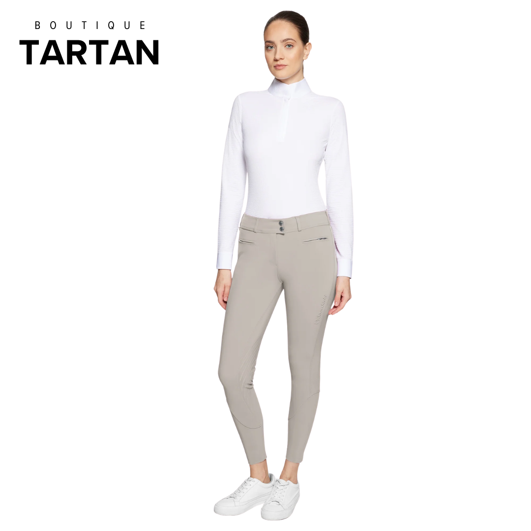 Ladies Chloe Breeches | Medium Rise | Beige