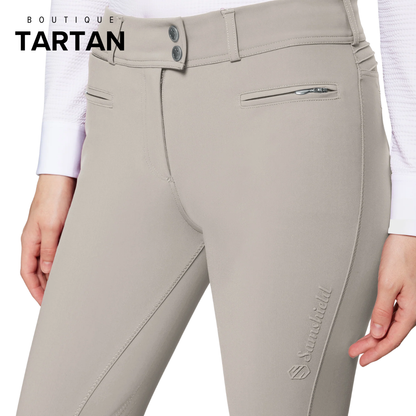 Ladies Chloe Breeches | Medium Rise | Beige