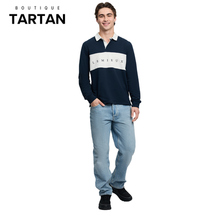 Men Rugby Shirt Navy