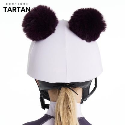 Mini Double Pom Hat Silk Lilac