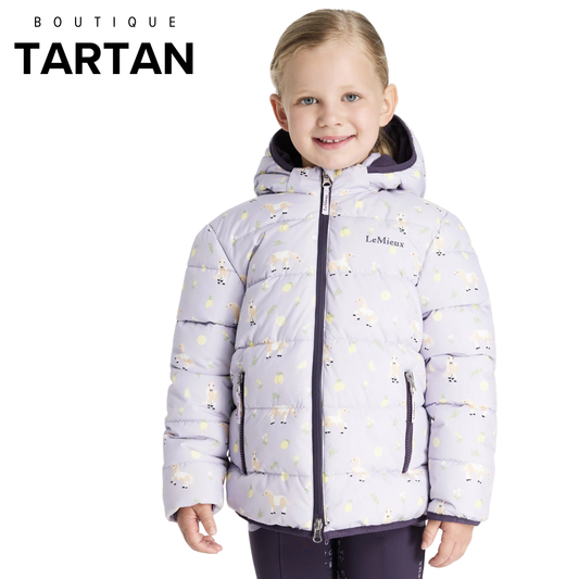 Mini Printed Lilo Puffer Jacket Lilac
