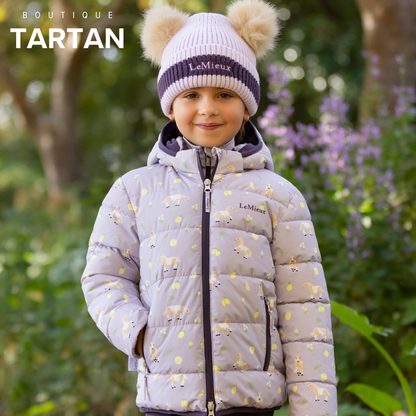 Mini Printed Lilo Puffer Jacket Lilac
