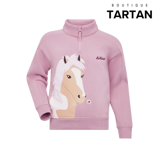 Mini Quinn Quarter Zip Sweat Fondant