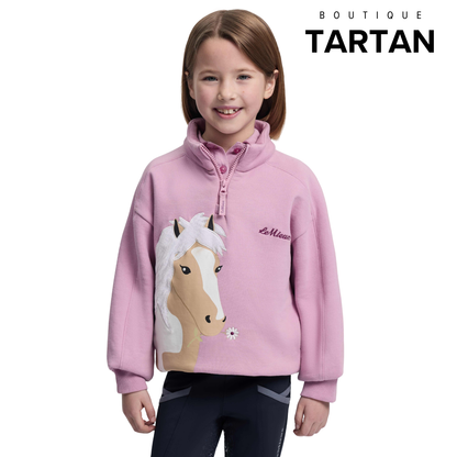 Mini Quinn Quarter-Zip Sweatshirt Fudge