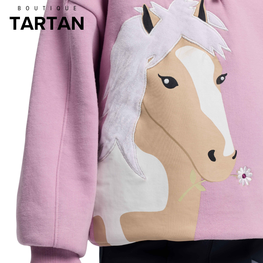 Mini Quinn Quarter-Zip Sweatshirt Fudge