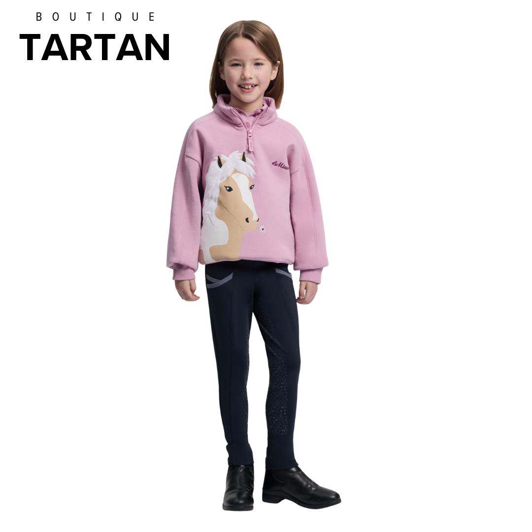 Mini Quinn Quarter-Zip Sweatshirt Fudge