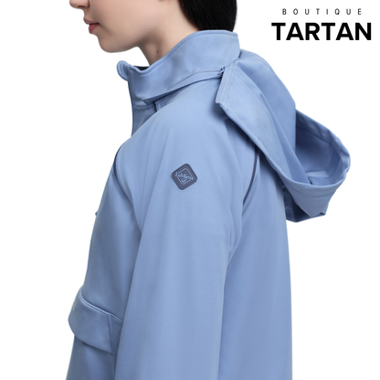 Young Rider Paige Quarter Zip Waterproof Jacket Powder Blue