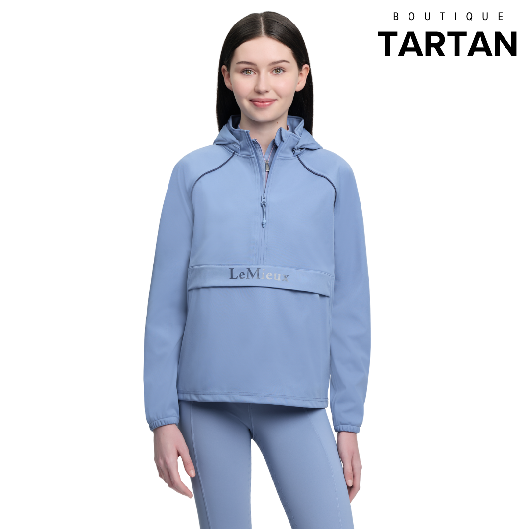 Young Rider Paige Quarter Zip Waterproof Jacket Powder Blue