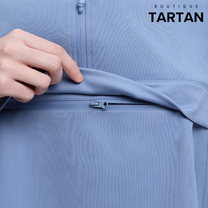 Young Rider Paige Quarter Zip Waterproof Jacket Powder Blue