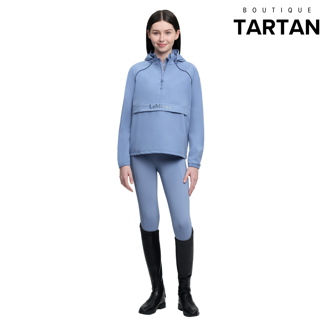 Young Rider Paige Quarter Zip Waterproof Jacket Powder Blue