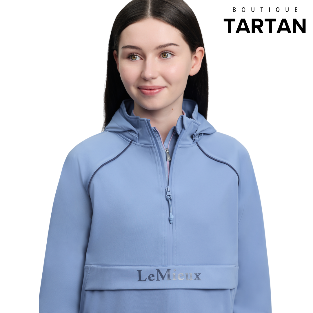Young Rider Paige Quarter Zip Waterproof Jacket Powder Blue