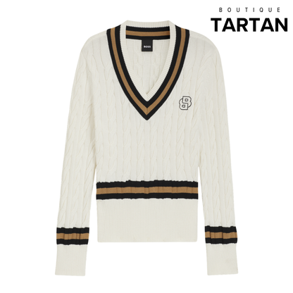 Paula Knitwear Jumper Cable Soft Cream