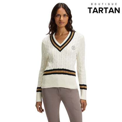 Paula Knitwear Jumper Cable Soft Cream