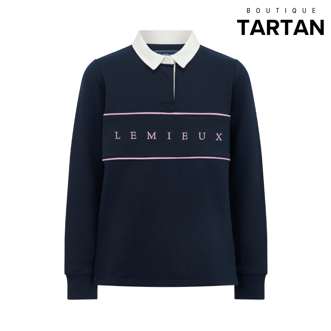 Young Rider Riley Rugby Shirt Navy