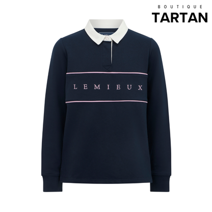 Young Rider Riley Rugby Shirt Navy