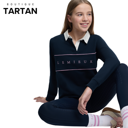 Young Rider Riley Rugby Shirt Navy
