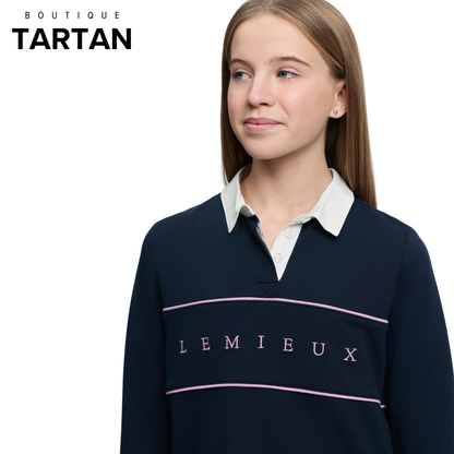 Young Rider Riley Rugby Shirt Navy