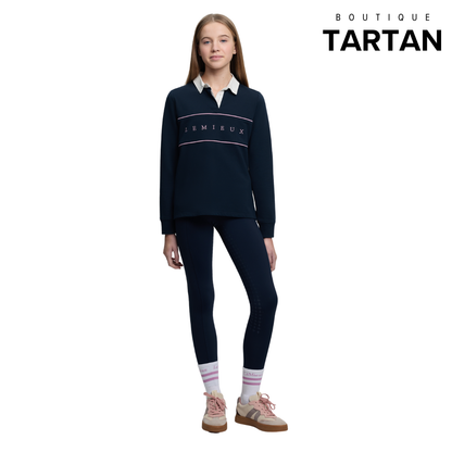 Young Rider Riley Rugby Shirt Navy