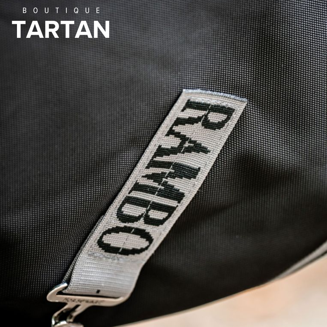 Rambo® Supreme 1680D Turnout (50g Light) (Black/Thunderstorm Grey & Silver)