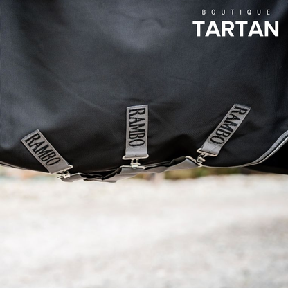 Rambo® Supreme 1680D Turnout (50g Light) (Black/Thunderstorm Grey & Silver)