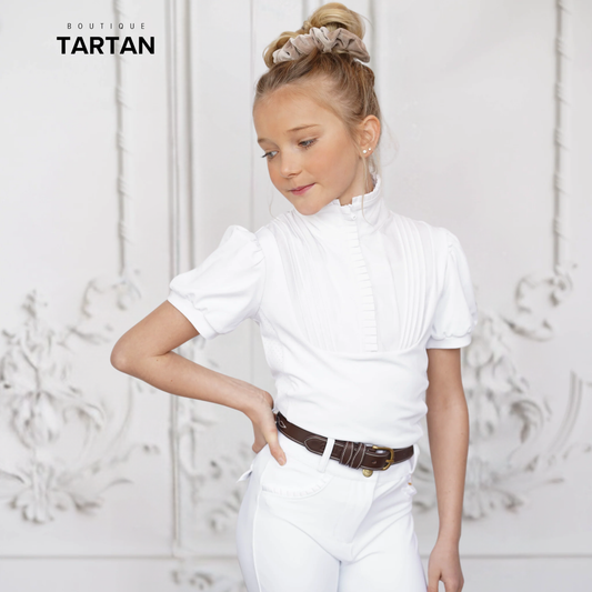Josephine Short Sleeve Chemise à manches courtes Blanche