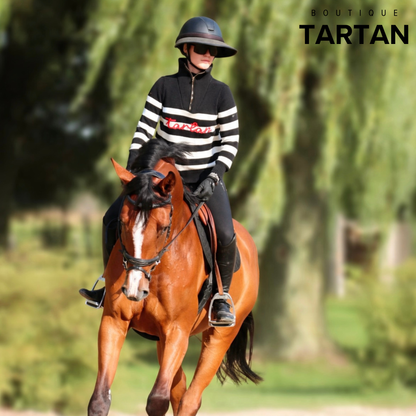 Tartan Signature Quarter-Zip | Black & White