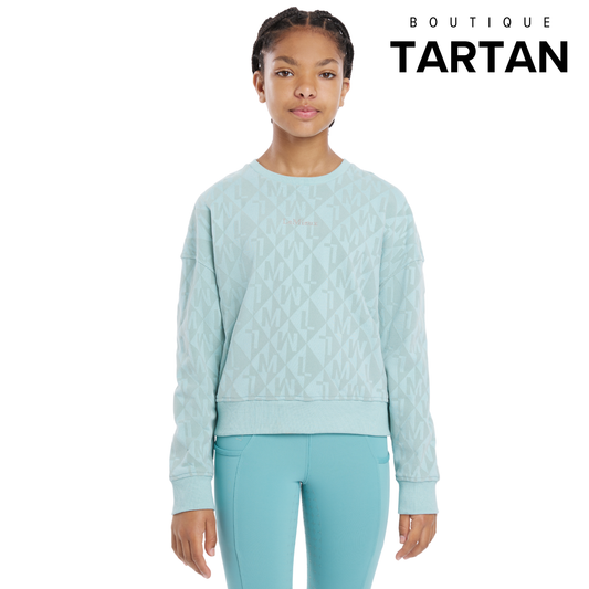 Young Rider Clea Crew Sweat Aqua