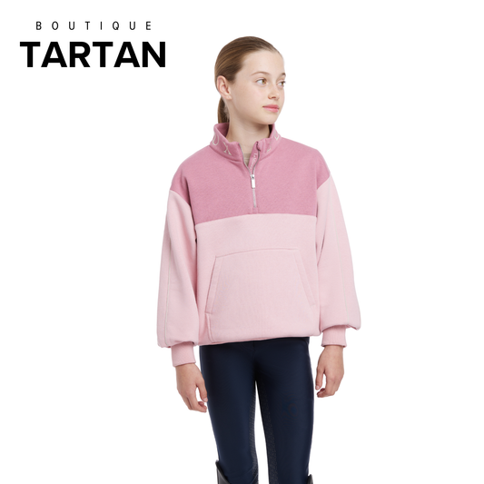 Young Rider Kate Quarter Zip Sweat Blossom