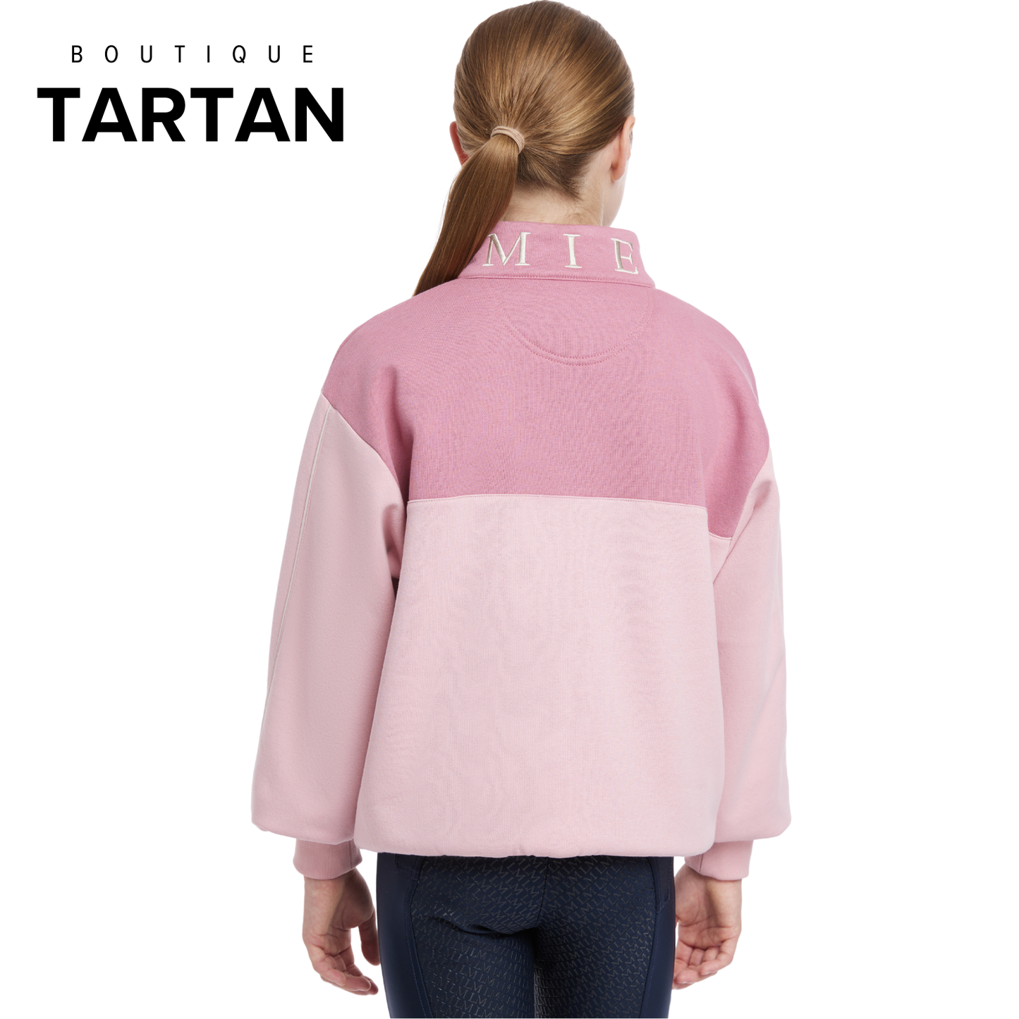 Young Rider Kate Quarter Zip Sweat Blossom