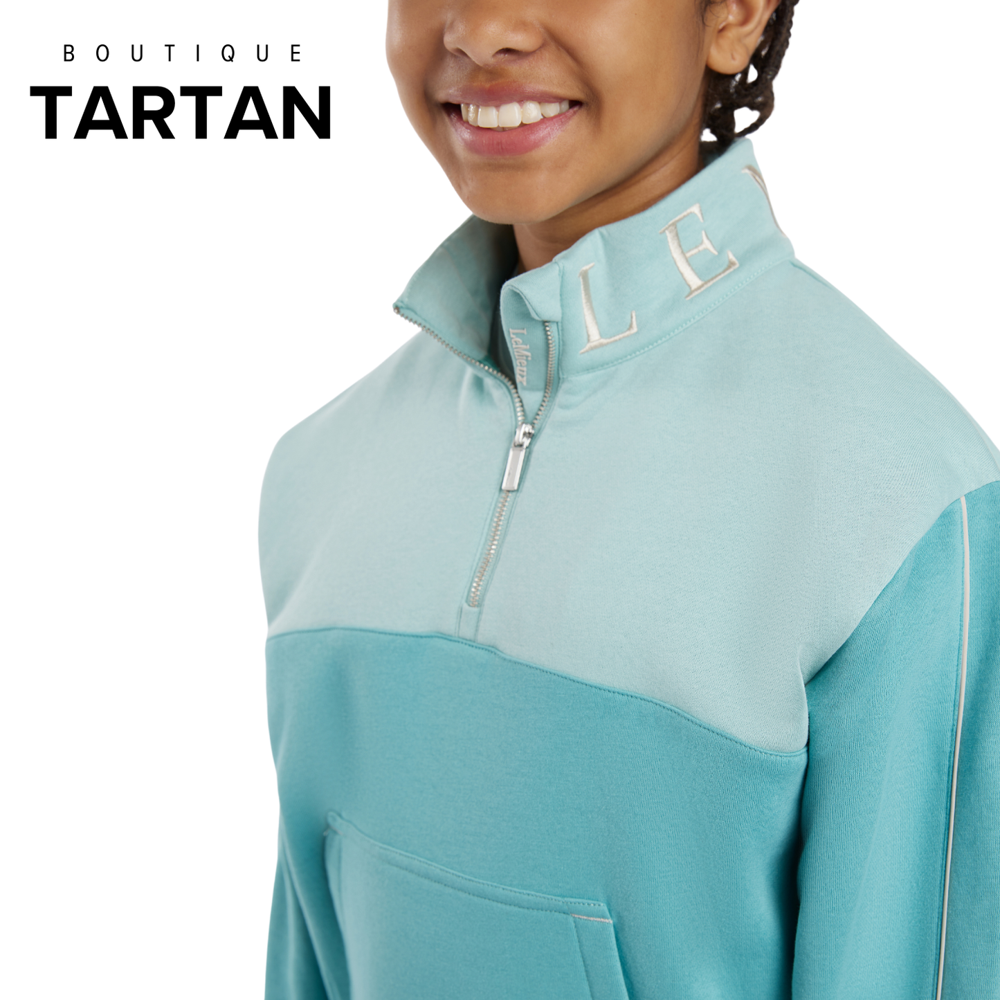Young Rider Kate Quarter Zip Sweat Lagoon