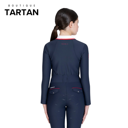 YR Concept Long Sleeve Polo Shirt (Navy)