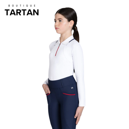 YR Concept Long Sleeve Polo Shirt (White)